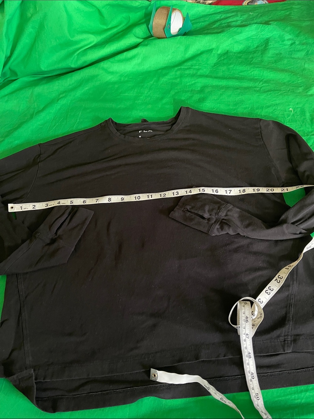 FLX Men’s Black Long-Sleeve Crew Tee - Picture 6 of 9